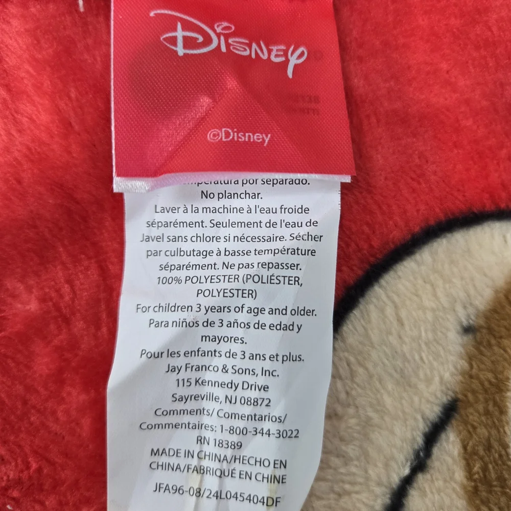 Disney Red Plush Blanket